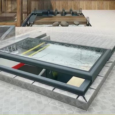 Fenêtres électriques en aluminium, puits solaires avec fonction d'ouverture et d'insonorisation