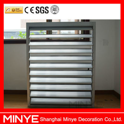 Design moderne extérieur Louvers en aluminium Fenêtres métalliques à double vitrage