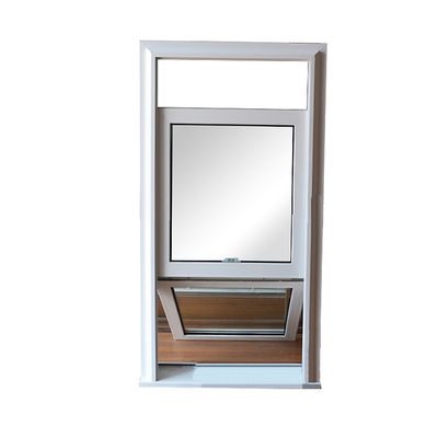 Écran pliant de conception moderne en UPVC fenêtre coulissante vers le haut et vers le bas avec verre trempé