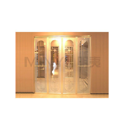 Couleur bois bleu Porte double pliante en bois moderne pour une construction durable