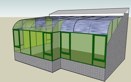Chambre solaire en verre creux à double température originaire de