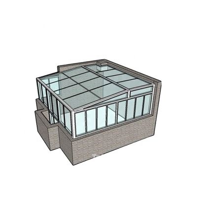 Salle solaire en verre d'aluminium avec isolation acoustique étanche à l'eau et à l'air