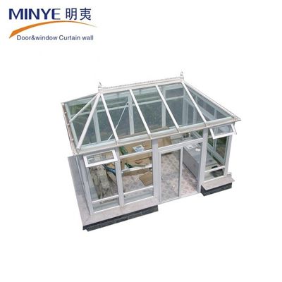 Écran pliant alliage d'aluminium et verre salle de soleil personnalisée différentes formes