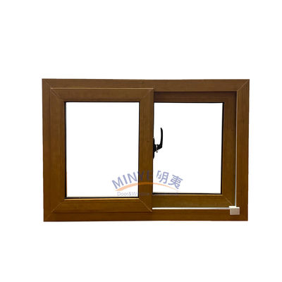 Fenêtres coulissantes en UPVC personnalisables avec motif d'ouverture horizontale et sélection de couleur