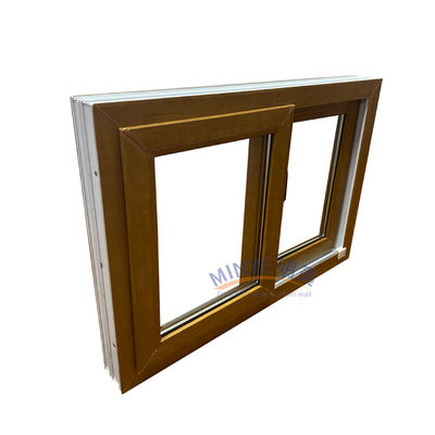 Fenêtres coulissantes en UPVC personnalisables avec motif d'ouverture horizontale et sélection de couleur