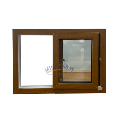 Fenêtres coulissantes en UPVC personnalisables avec motif d'ouverture horizontale et sélection de couleur