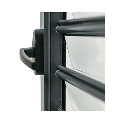 Moderne design unique double revêtement de tempérage basse-E Jalousie fenêtre cadre en aluminium