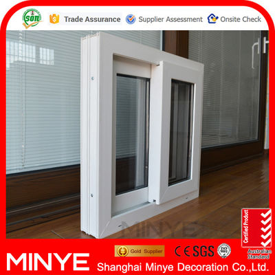 5mm 12A 5mm vitre Spécification. fenêtre coulissante en plastique pour la conception de la maison fenêtres en PVC / UPVC