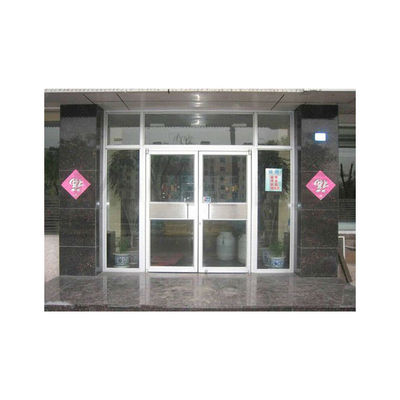 Porte pivotante avant de la boutique KFC avec verre de cadre en aluminium enduit de poudre et conception de ressort