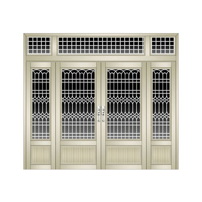 Porte pivotante avant de la boutique KFC avec verre de cadre en aluminium enduit de poudre et conception de ressort