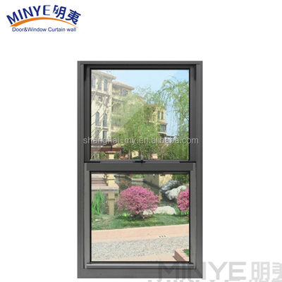 1Épaisseur de profil.4 mm Aluminium fenêtre coulissante vers le haut avec design de gril