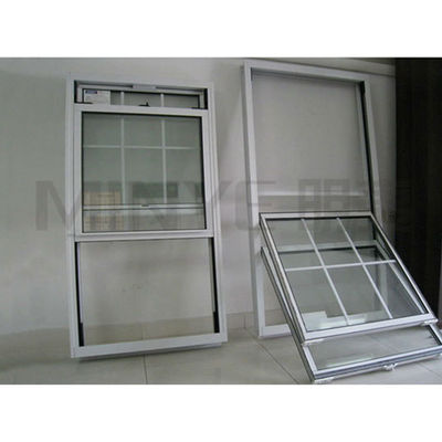fenêtre coulissante verticale en vinyle de Shanghai avec acier et matériel de renforcement de 1,2 mm