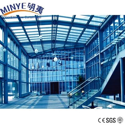 Murs de rideaux en verre structuraux de façade ventilée en aluminium pour la conception personnalisée de villas