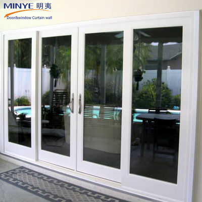 Taille personnalisée Polymère double vitrage PVC / UPVC portes pour la cuisine avant
