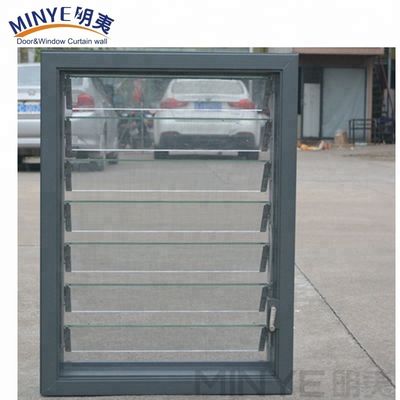 Fermetures électriques en aluminium à ouverture verticale pour le contrôle de la lumière et de la ventilation