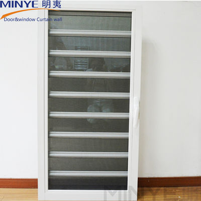 Fermetures électriques en aluminium à ouverture verticale pour le contrôle de la lumière et de la ventilation