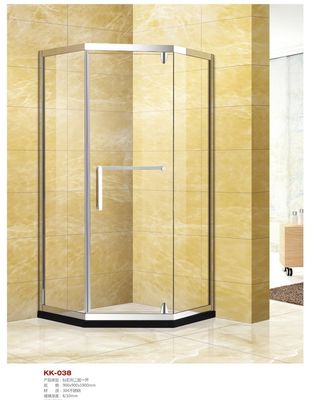 Porte de douche en acier inoxydable à vitre résistante aux explosions