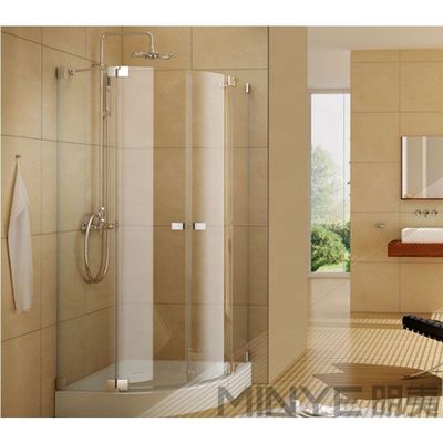 Porte de douche en acier inoxydable à vitre résistante aux explosions