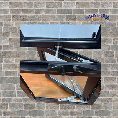 Fenêtre à double vitrage à profil en aluminium avec couleurs personnalisées