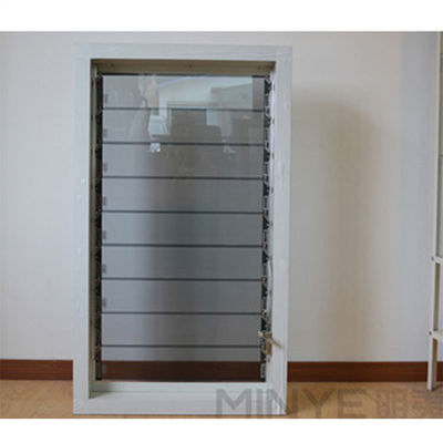 Design moderne revêtement en poudre Profil d'aluminium manuel Fermeture vitres de plantation de verre glacé