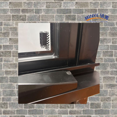 Fenêtre à double vitrage à profil en aluminium avec couleurs personnalisées