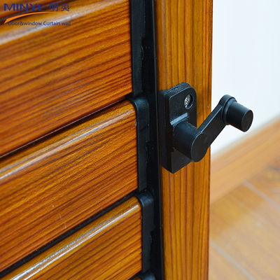 Fermeture réglable solide et durable en alliage d'aluminium pour profil de couleur en bois