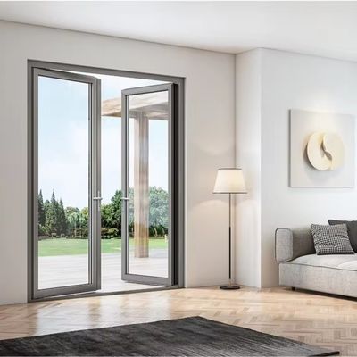 Porte en caoutchouc en PVC avec double verre trempé ignifuge et écologique
