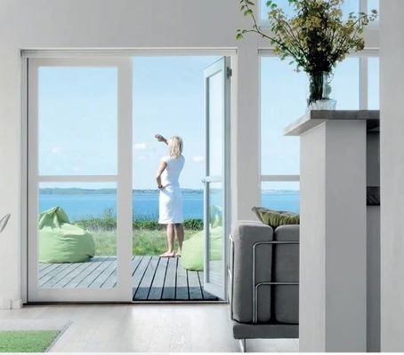 Porte en caoutchouc en PVC avec double verre trempé ignifuge et écologique