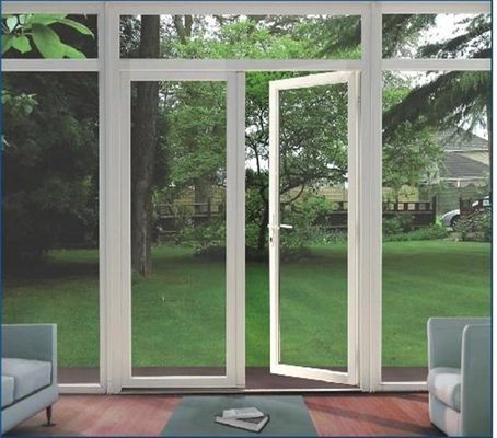 Porte en caoutchouc en PVC avec double verre trempé ignifuge et écologique