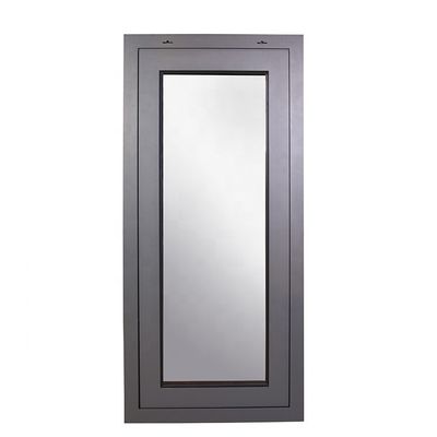 Vitrage trempé en alliage d'aluminium décoratif en centre pivot casement inclinaison et fenêtre tournante