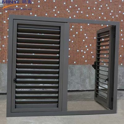 Louver manche volet à manivelle avec cadre en alliage d'aluminium et couleurs personnalisées