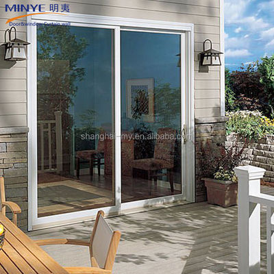 Porte de patio en verre coulissant pour villas