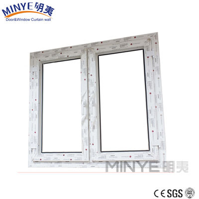 Modèle d'ouverture horizontale Cadre de fenêtre en PVC de style européen Épaisseur 2,5 mm