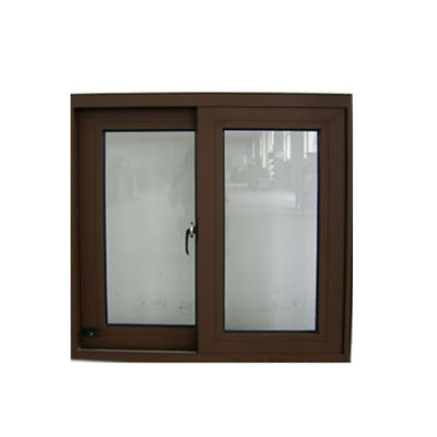 Rameau en plastique fenêtres coulissantes en UPVC à double vitrage et ouverture horizontale
