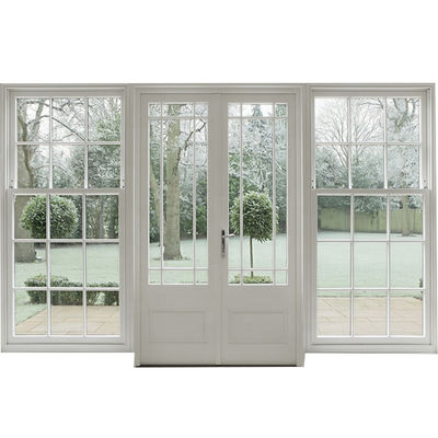 Porte d'entrée en PVC et en UPVC en bois naturel