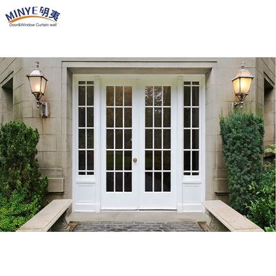 Porte d'entrée en PVC et en UPVC en bois naturel