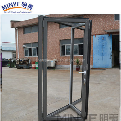 Style de conception moderne Taille personnalisée Fer Grill Portes de fenêtre Designs / Porte pliante en verre