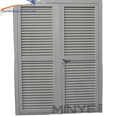 Fermeture à volets en alliage d'aluminium de conception fixe anti-vent avec matériel chinois ou allemand