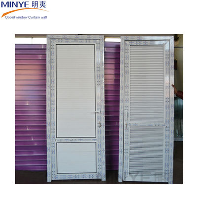 Matériau principal PVC couleur blanche porte à douille en PVC/pvc avec porte unique en planches fixes