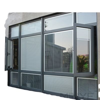 Design de bande de caoutchouc EPDM Moderne cadre en aluminium vitrine encastrée