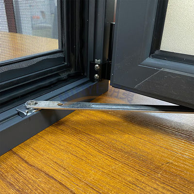 Bonne étanchéité à la rupture thermique en aluminium avec double verre trempé