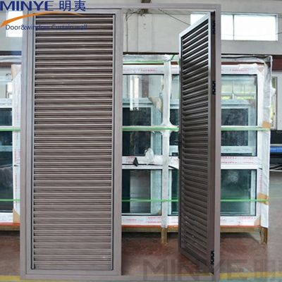 Des portes en aluminium à carénage de conception avec taille de louve personnalisée et finition en poudre