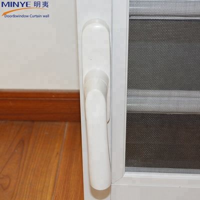 Fenêtre de voile en verre en aluminium avec couleur de profil personnalisé et revêtement en poudre