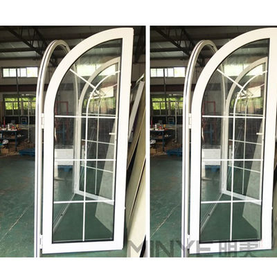 Portes françaises à double voûte en verre à l'intérieur et à l'extérieur avec isolation thermique
