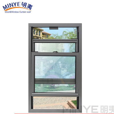 Profil d'aluminium non thermique en aluminium américain à double vitre coulissante vers le haut