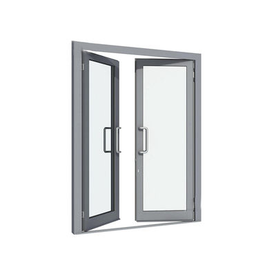 Portes en verre commercial incendiaire avec un design élégant sans cadre et une surface finie