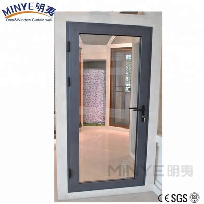 Portes en verre commercial incendiaire avec un design élégant sans cadre et une surface finie