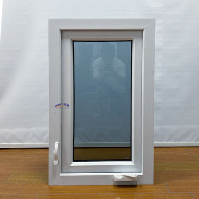 Rameau en plastique double fenêtre vitrée fenêtre en PVC pour le marché résidentiel de l'Amérique