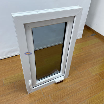 Rameau en plastique double fenêtre vitrée fenêtre en PVC pour le marché résidentiel de l'Amérique