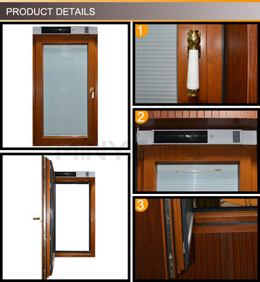 Rideaux en aluminium à bande de caoutchouc EPDM à l'intérieur des vitres pour bureaux